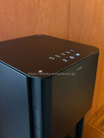 aiさんプレミアムウォーター「オーラ ウォーターサーバー」ブラックの操作パネル