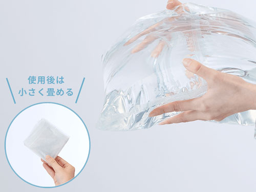フレシャス・デュオツー、キナリに水パックをセットしている写真